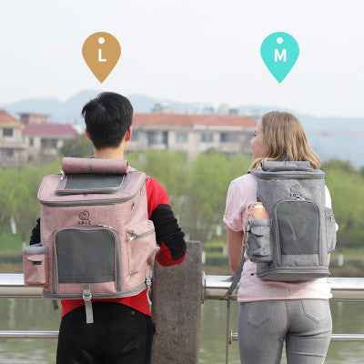 Transparent Cat Backpack Carrier for Cats & Small Dogs – Ventilated, Padded Pet Travel Backpack