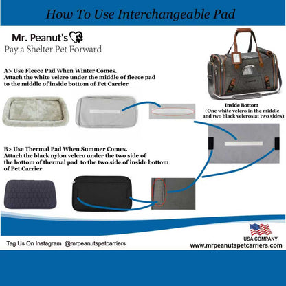 Mr. Peanut's Gold Series Standard Size Airline Compliant Pet Carrier V3.0