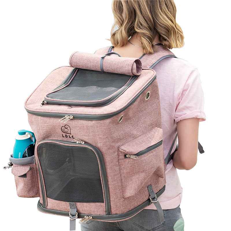 Transparent Cat Backpack Carrier for Cats & Small Dogs – Ventilated, Padded Pet Travel Backpack