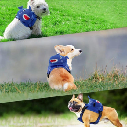 Outdoor Travel Cartoon Dog Breast Strap Backpack