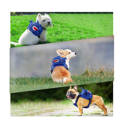 Outdoor Travel Cartoon Dog Breast Strap Backpack