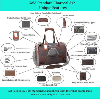 Mr. Peanut's Gold Series Standard Size Airline Compliant Pet Carrier V3.0