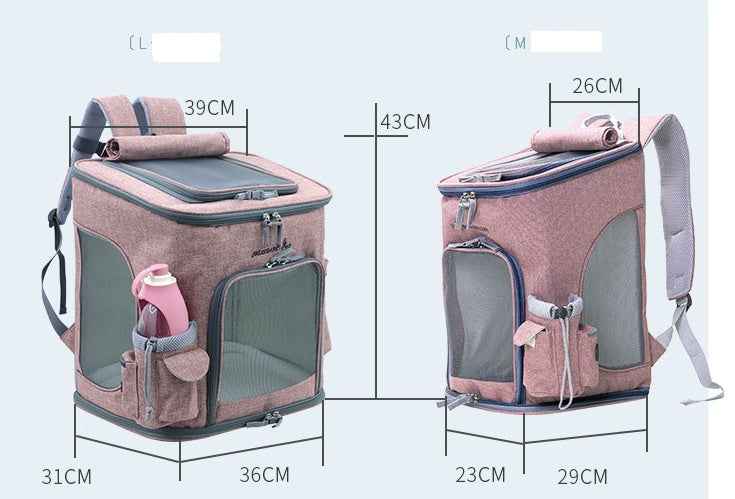 Transparent Cat Backpack Carrier for Cats & Small Dogs – Ventilated, Padded Pet Travel Backpack