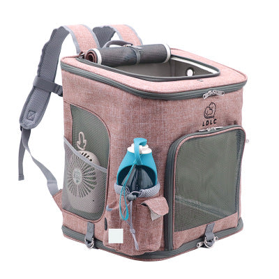 Transparent Cat Backpack Carrier for Cats & Small Dogs – Ventilated, Padded Pet Travel Backpack