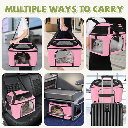 Cat Carrier Backpack Airline Approved Soft Sided Pet Carrier up to 20Lbs