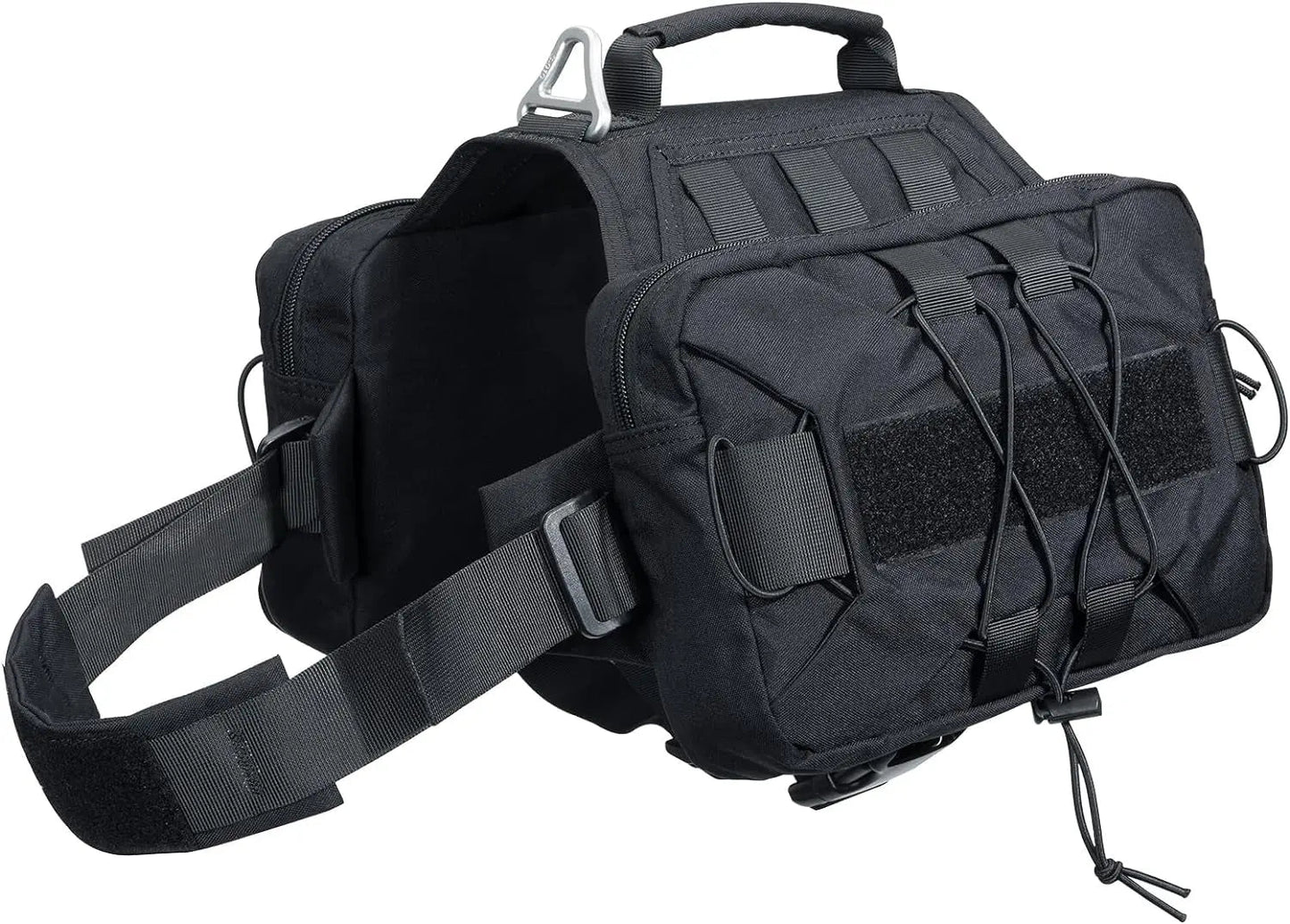 Dog Backpack Tactical Saddle Bag 900D Nylon Hiking Camping Pack Large Dogs