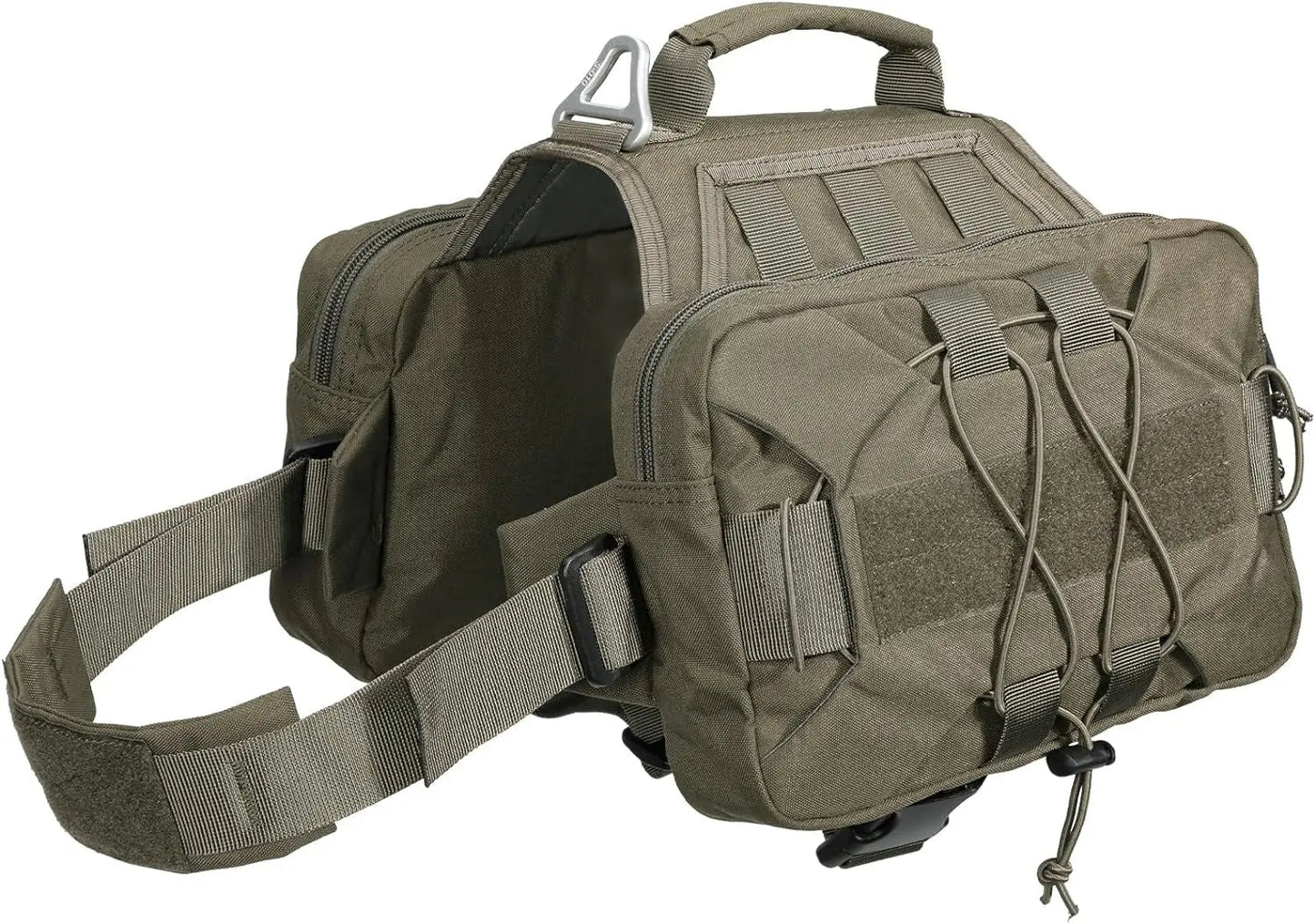 Dog Backpack Tactical Saddle Bag 900D Nylon Hiking Camping Pack Large Dogs