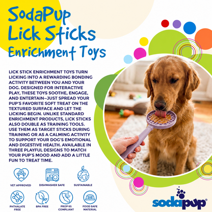 eStick Hand-Held Dog Enrichment Toy - Interactive Lick Stick | USA Made