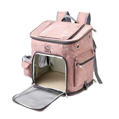 Transparent Cat Backpack Carrier for Cats & Small Dogs – Ventilated, Padded Pet Travel Backpack