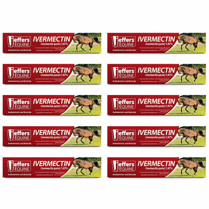 Jeffers Ivermectin Horse Dewormer Gel, Apple Flavored
