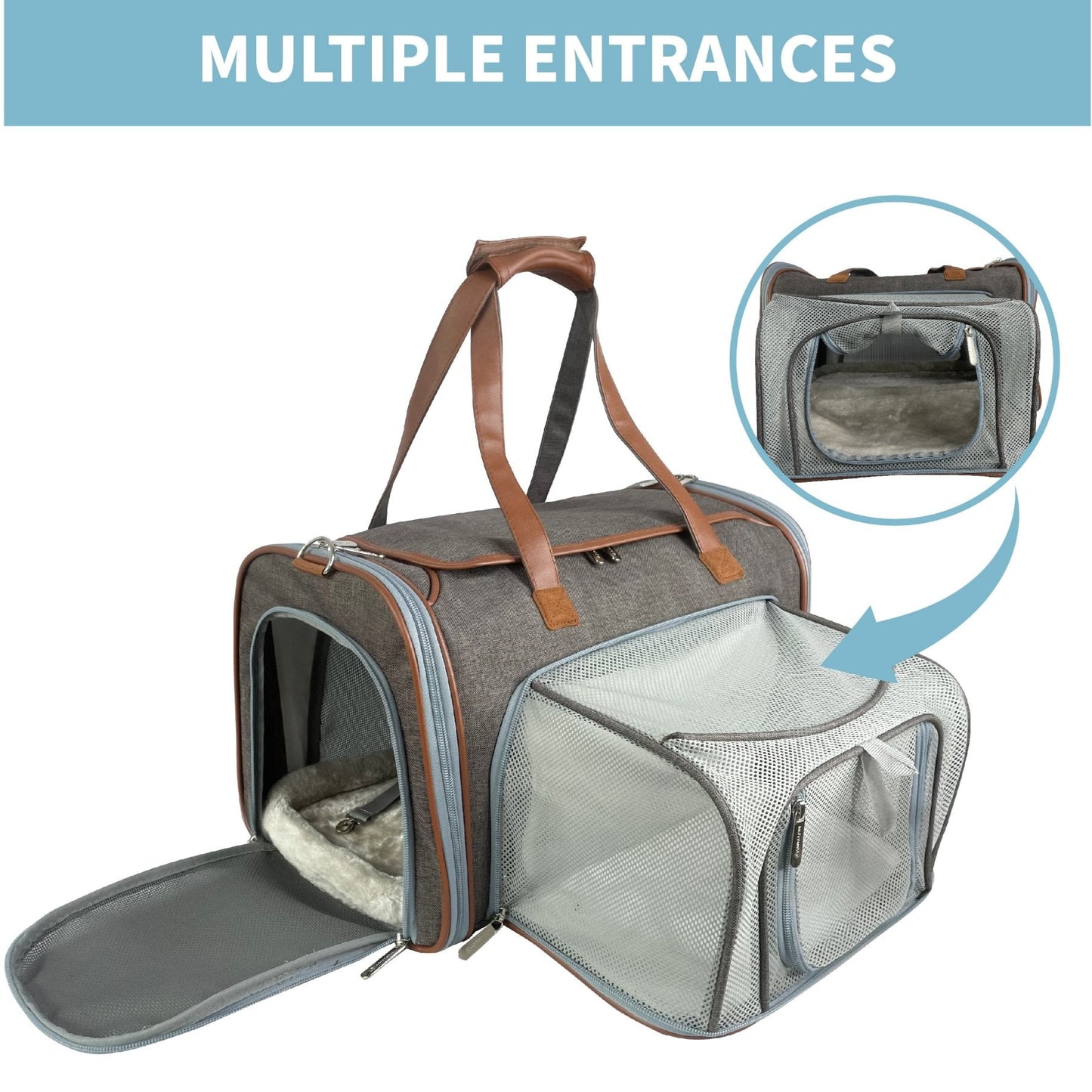 Mr. Peanut's Gold Series Big Apple XL Expandable Pet Carrier V2.0