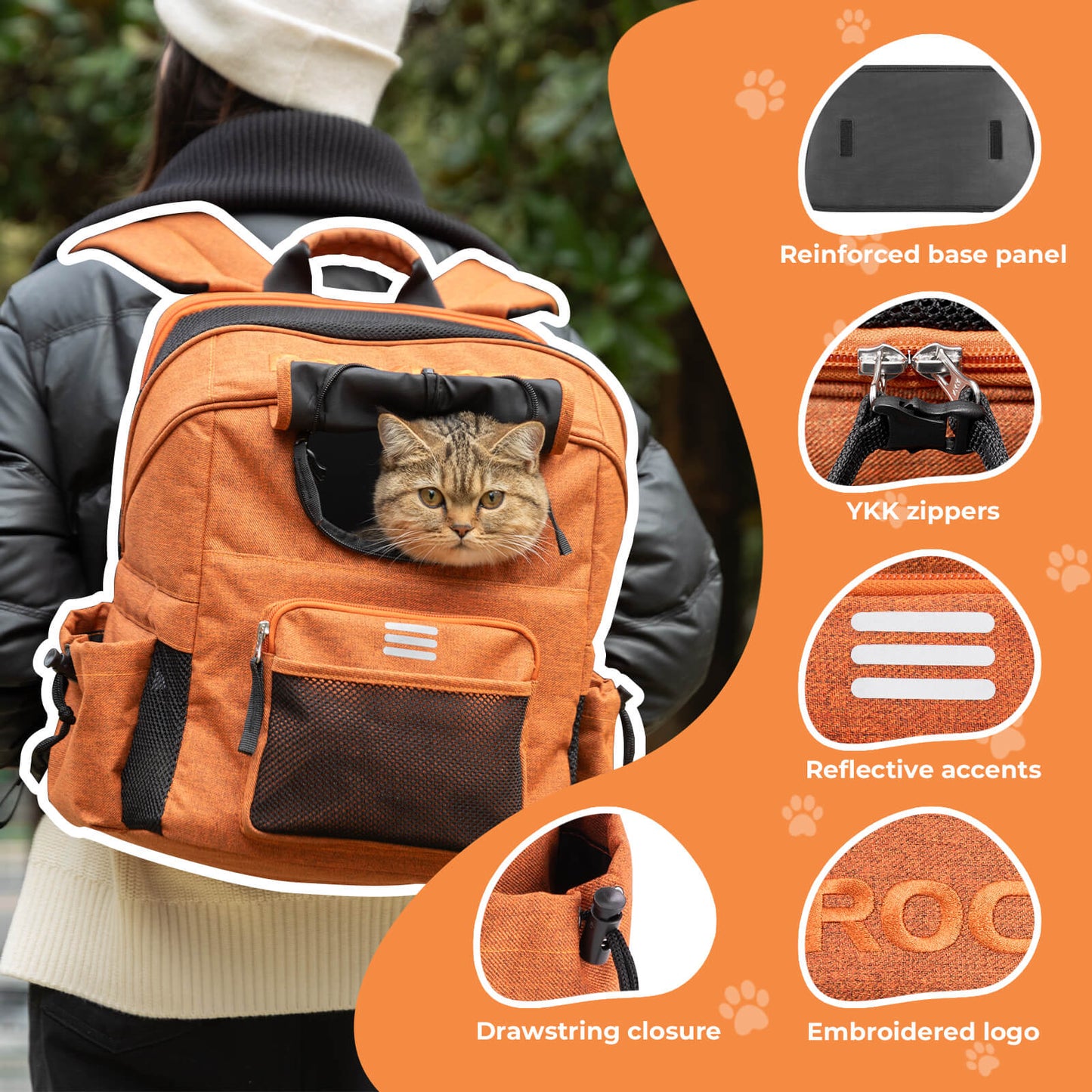 Foldable Pet Handlebar Bike Bag - 21L