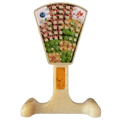 Waffle Tower Nylon Chew & Enrichment Toy | 2-in-1 for Aggressive Chewers | SodaPup